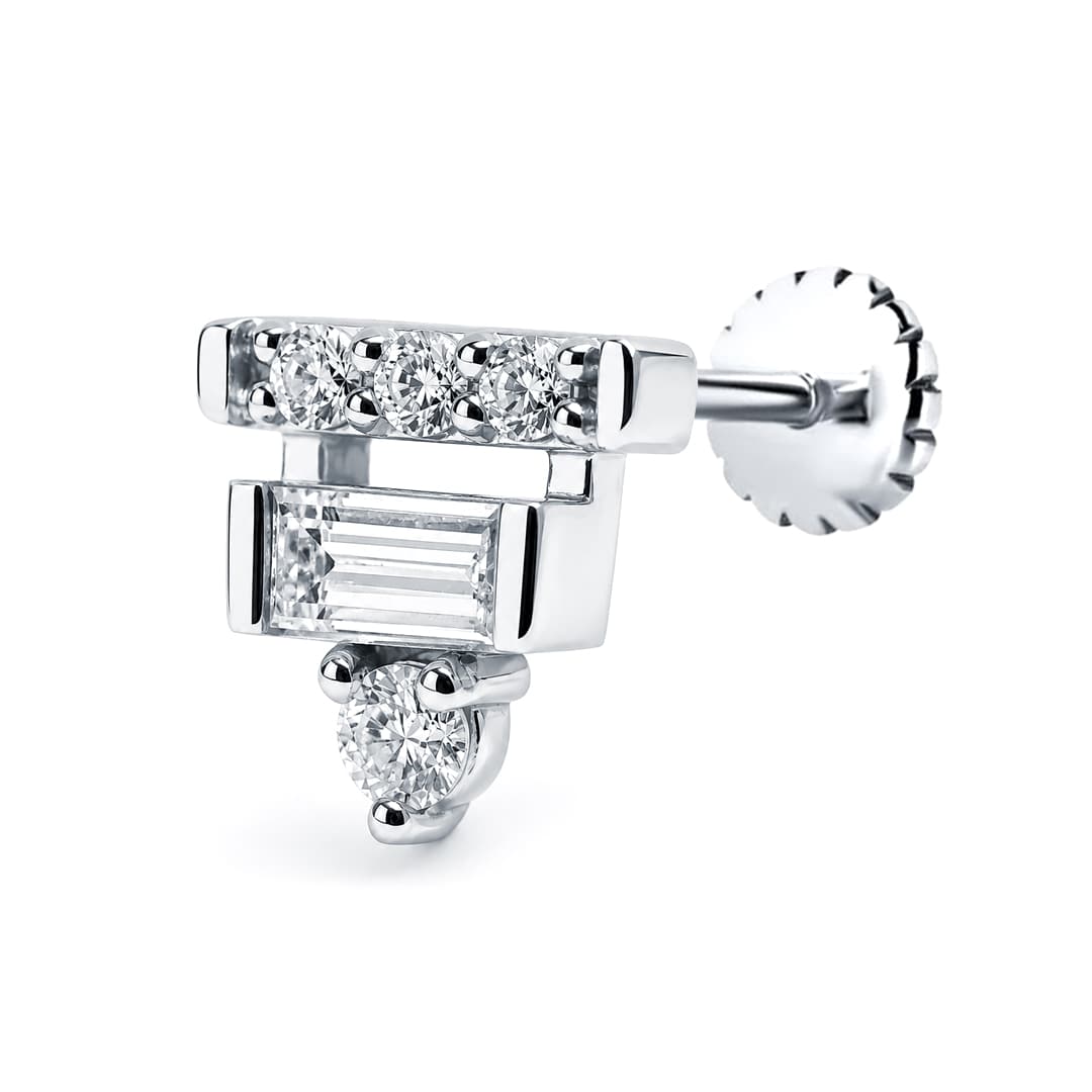 Piercing Baguette Pırlantalı